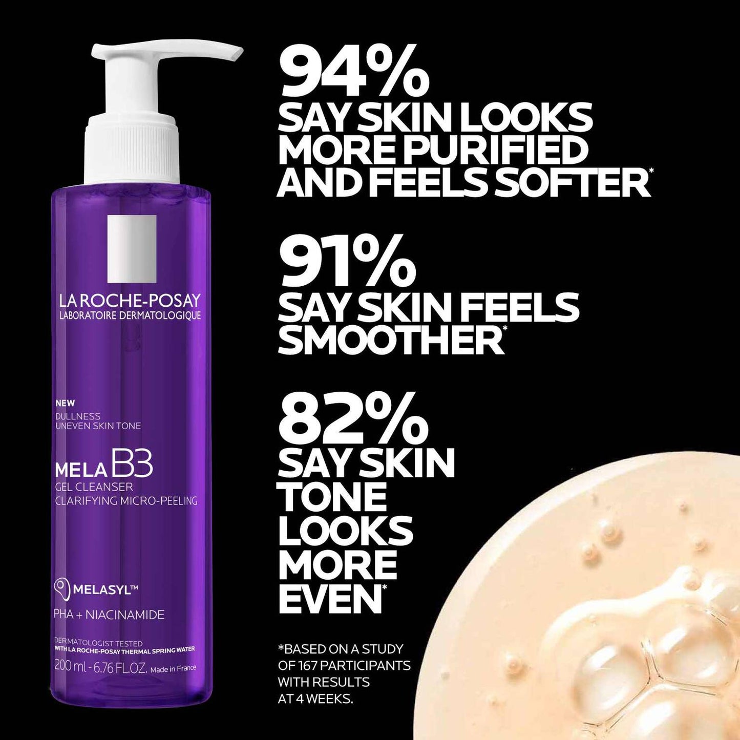 mela-b3-facial-gel-cleanser-with-melasyltm-niacinamide-d5 LaRochePosay-Product-MelaB3-MelaB3Cleanser-200ml-03337875890069-Efficacy-REV2_1500x1500.jpg