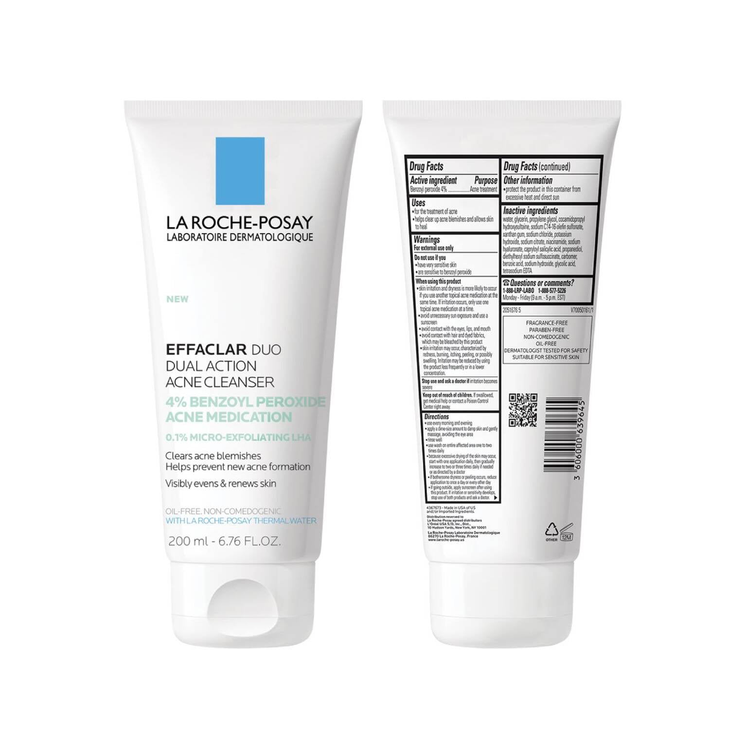 effaclar-dual-action-acne-face-wash-with-4-benzoyl-peroxide-d7 LaRochePosay-Product-Skincare-Effaclar-Duo-Dual-Cleanser-200ml-3606000639645-ATF-PIM-packshot-texture.jpg